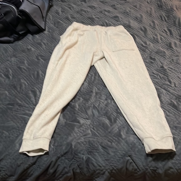 Cream/Beige Monumeny Large Sweatpants - Picture 4 of 4